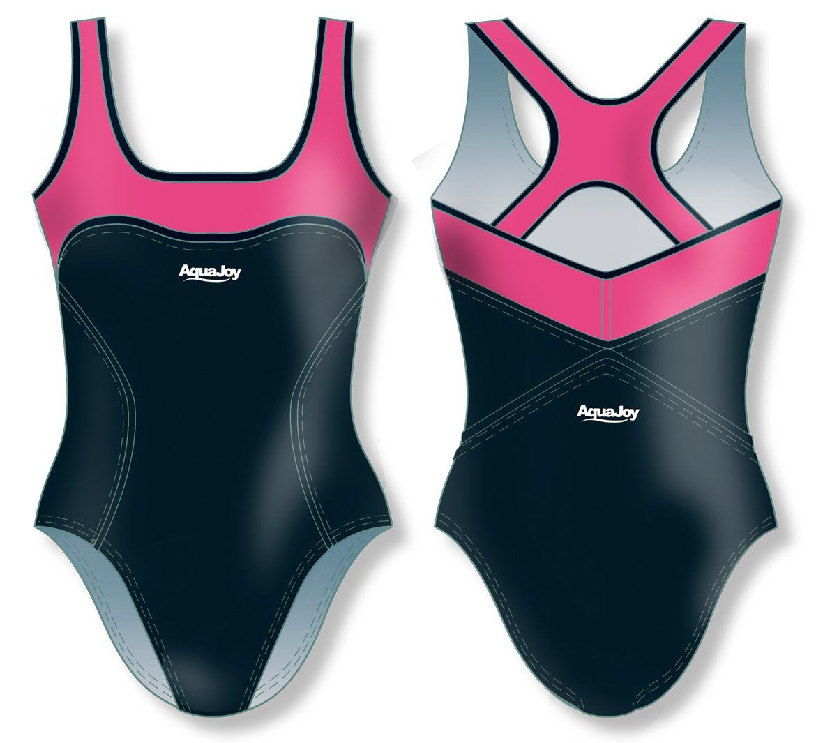 Costume donna aquagym mod. nero cherry