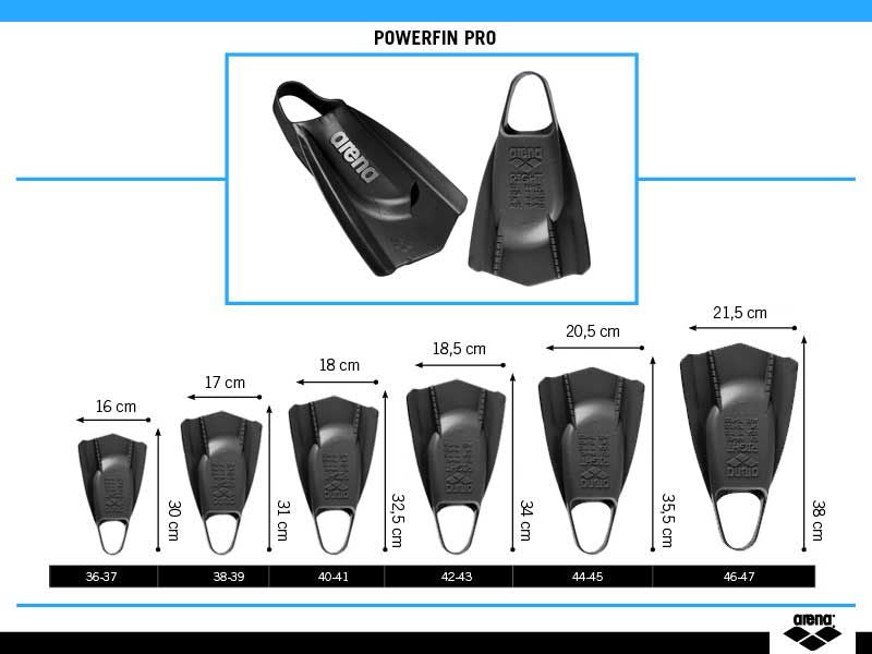 Pinne arena mod. powerfin pro nere