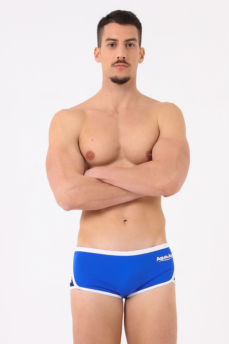 Costume uomo short bicolore royal/blu navy