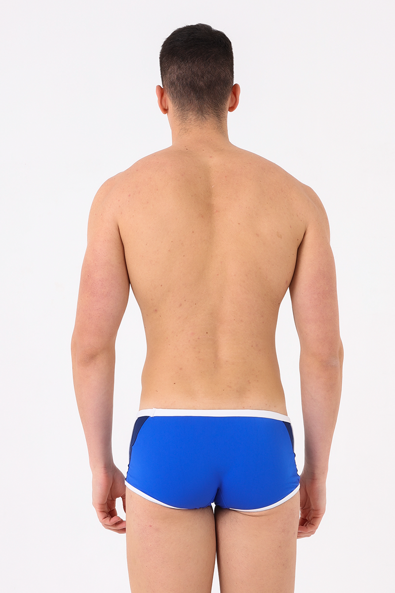 Costume uomo short bicolore royal/blu navy