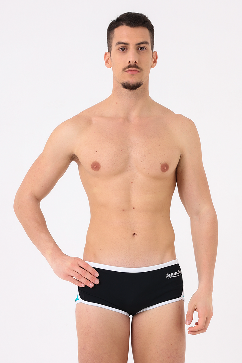 Costume uomo short bicolore Nero/trial