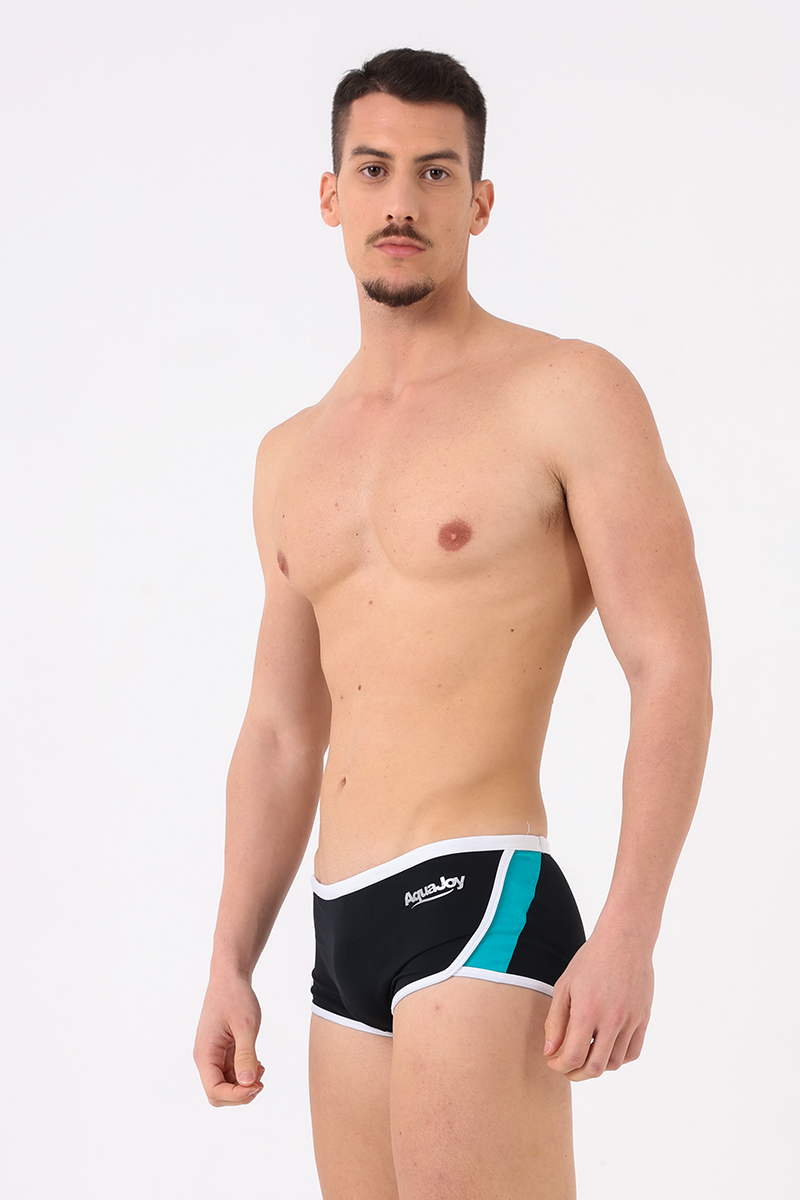 Costume uomo short bicolore Nero/trial