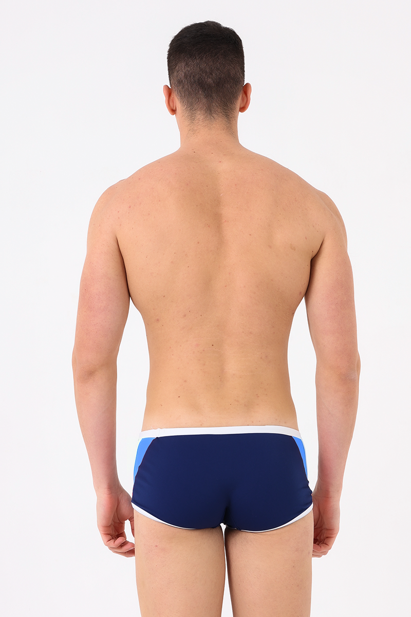 Costume uomo short bicolore Blu navy/baja blu