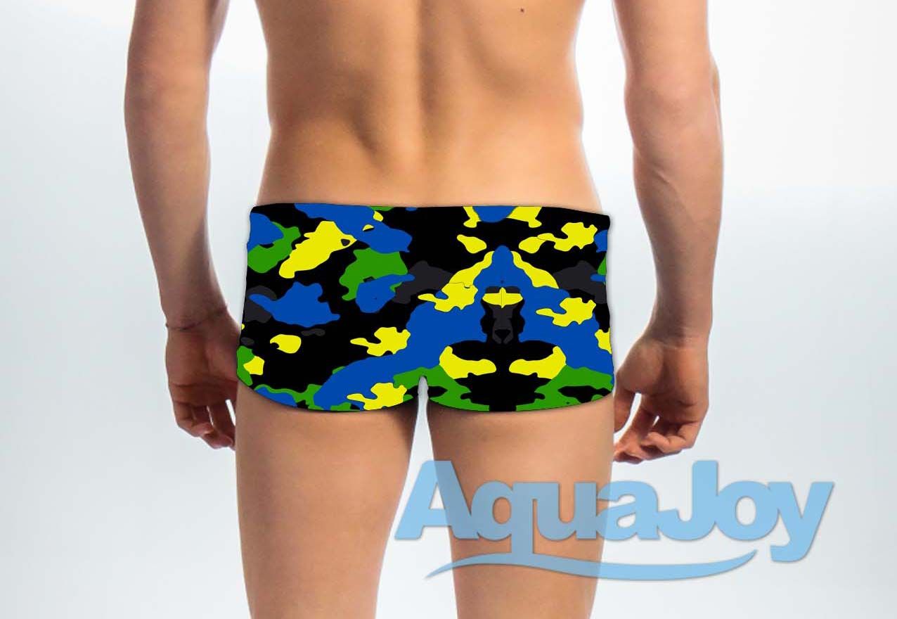 Costume uomo short mod. camou nero