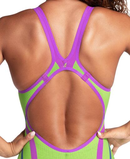 Costume da gara donna arena mod. powerskin PRIMO EMERALD BOA open back