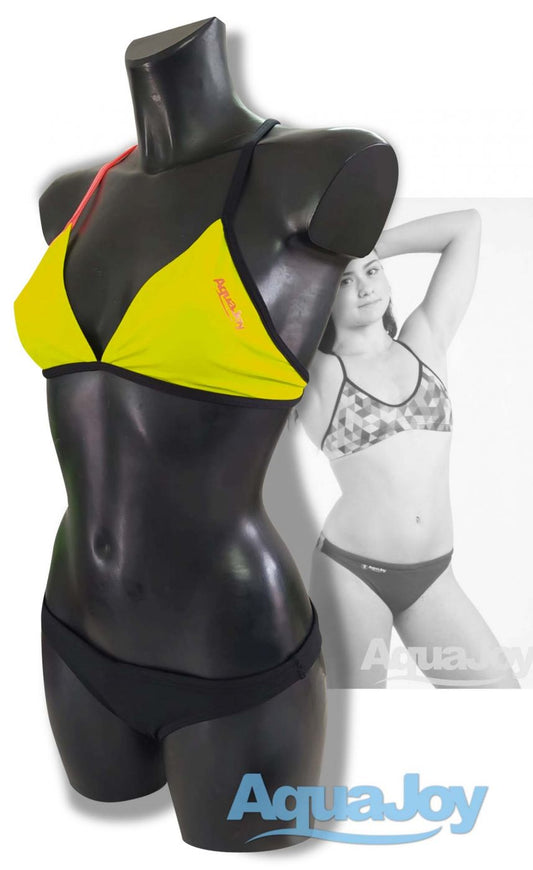 Costume donna 2 pezzi triangolo mod. mojito/nero
