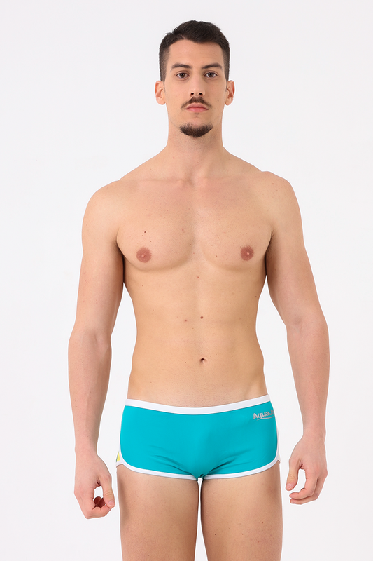Costume uomo short bicolore Trial/giallo