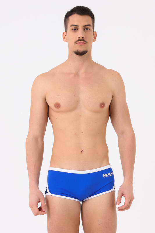 Costume uomo short bicolore royal/blu navy