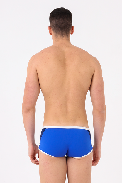 Costume uomo short bicolore royal/blu navy