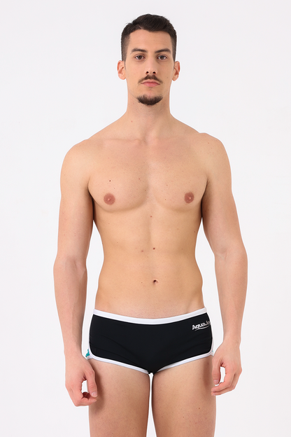 Costume uomo short bicolore Nero/trial