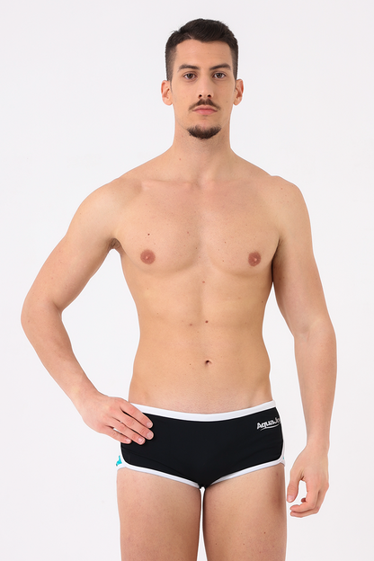 Costume uomo short bicolore Nero/trial