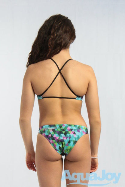 Costume donna bikini mod. tris multi verde