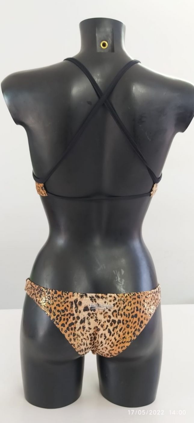 Bikini corpetto leopardo