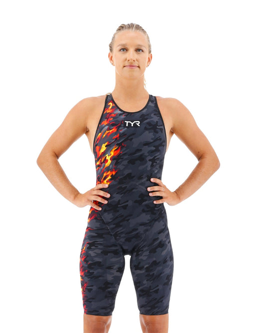 Costume da gara donna tyr mod. VENZO CAMO FIRE CLOSED-BACK