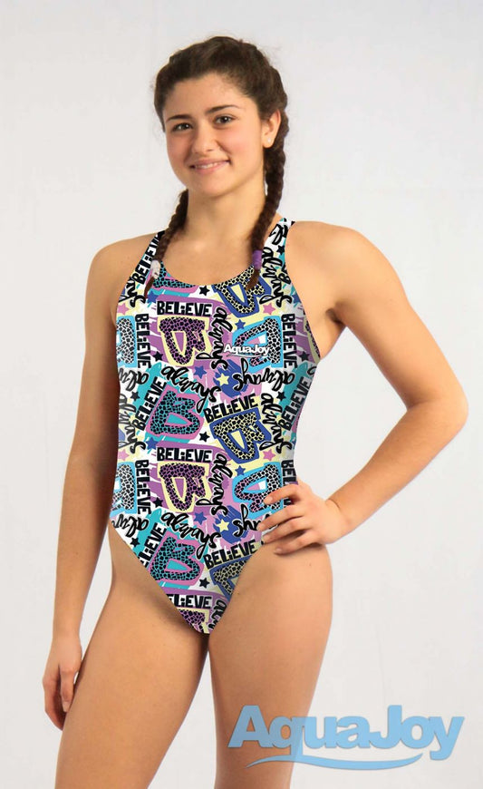 Costume donna olimpionico mod. Believe