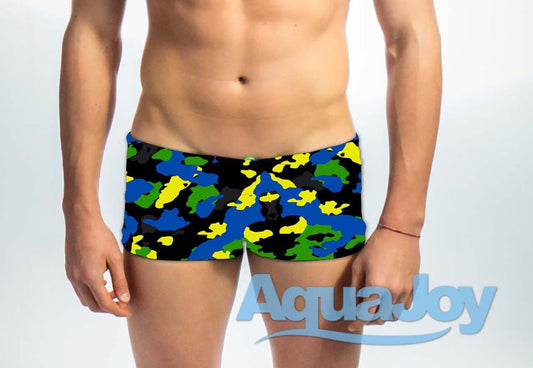 Costume uomo short mod. camou nero
