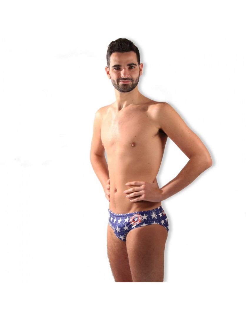 Costume uomo slip mod. captain america