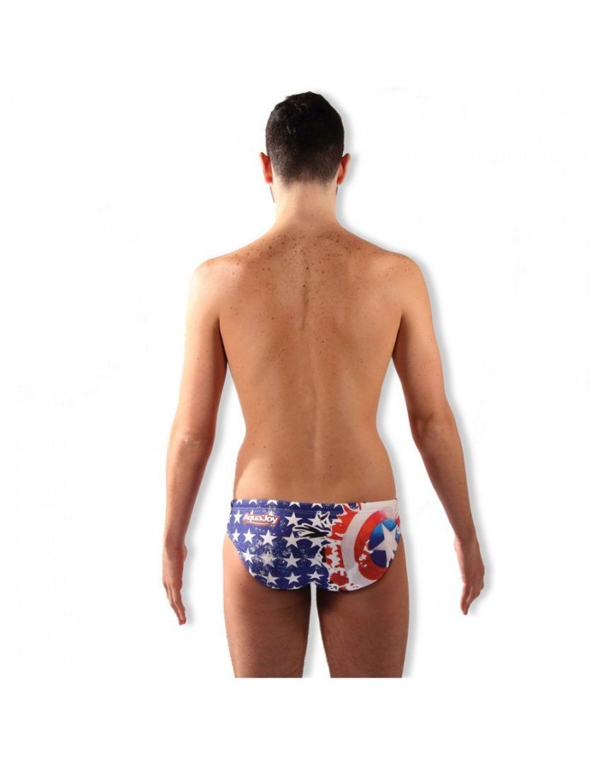 Costume uomo slip mod. captain america